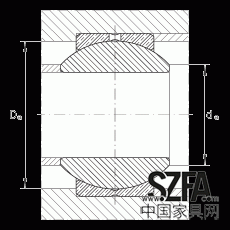 枢纽轴承 GE10-PB, 凭证 DIN ISO 12 240-1 尺度，尺寸系列 K，需维护