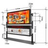 不锈钢宣传栏，新型阅报栏灯箱那里定做